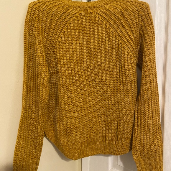 Yellow Cardigan Sweater - Picture 2 of 3